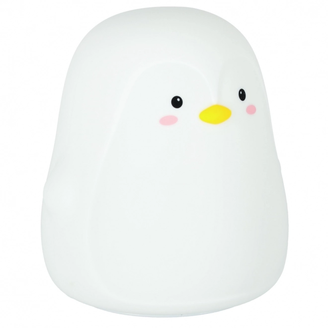 Lampada notturna a forma di pinguino, LED in silicone per bambini