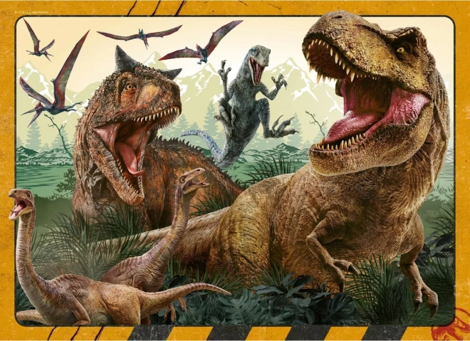 Puzzle Jurassic World 4x100 pezzi