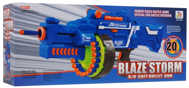 Fucile giocattolo elettrico per bambini 6+ Blaze Storm con 20 dardi in schiuma