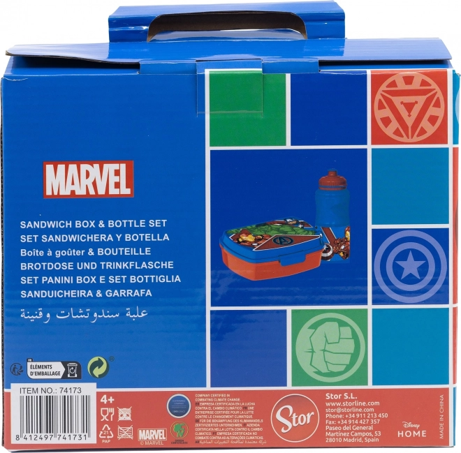 Set pranzo per bambini 2 in 1 Avengers