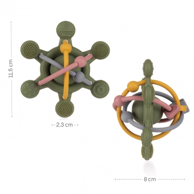 Sonaglio in silicone multicolore