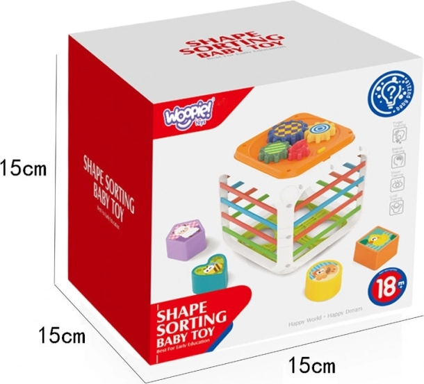 Cubo educativo Woopie Sorter 4v1 forme 18m+