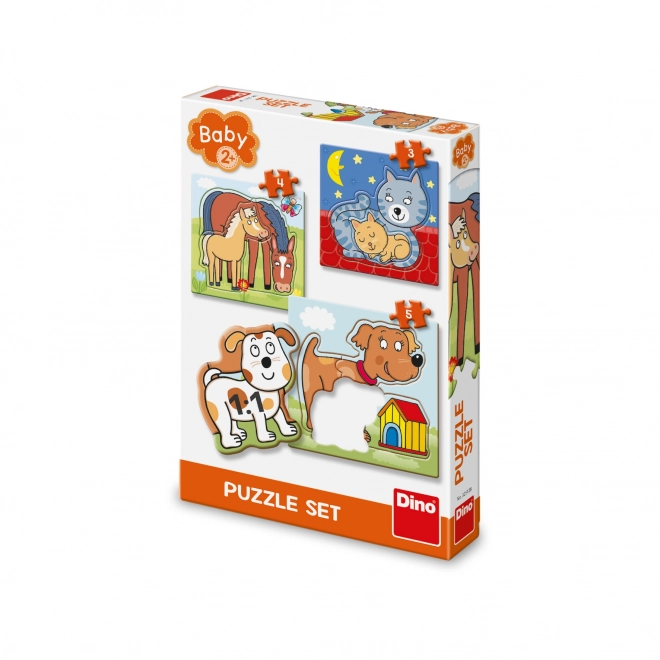 Set puzzle animali 3-5 pezzi