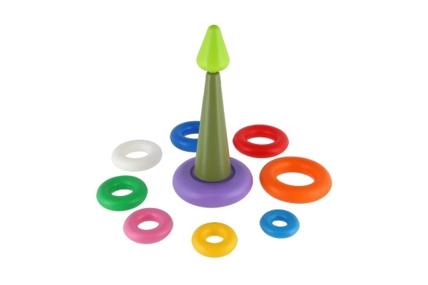 Piramide con anelli colorati per bambini