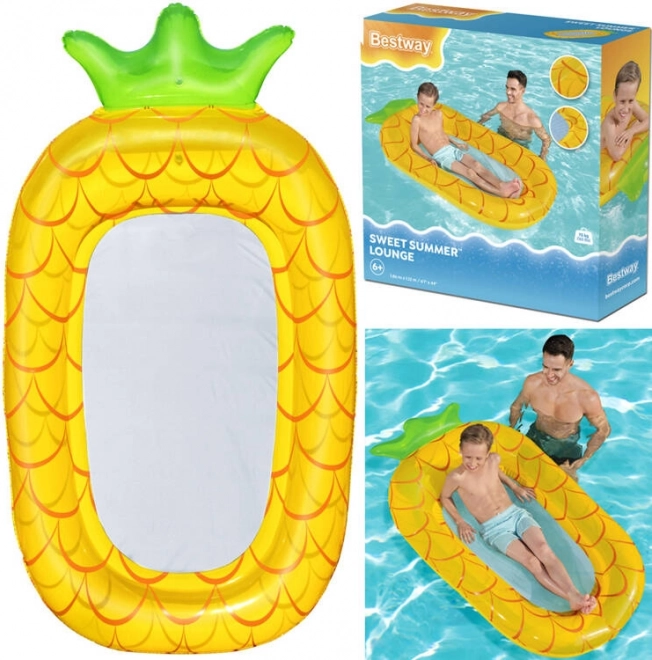 Amaca d’acqua gonfiabile Bestway per bambini Ananas con fondo a rete