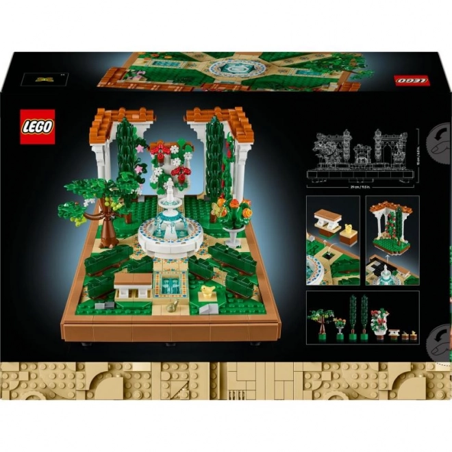 Fontana da giardino LEGO per adulti