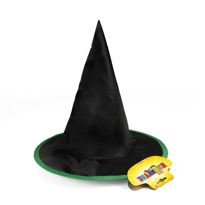 Cappello da bambino streghetta nero-verde per Halloween