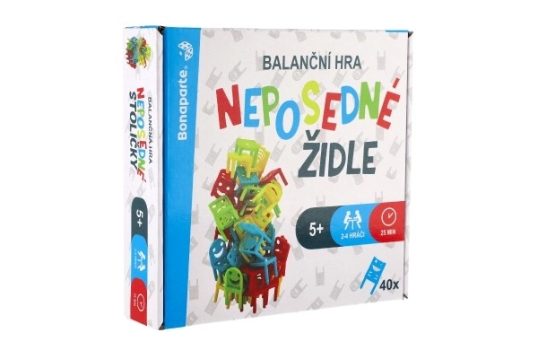 Sedie irrequiete gioco di equilibrio per bambini