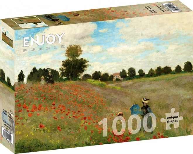 Enjoy puzzle Claude Monet: Campo di papaveri 1000 pezzi