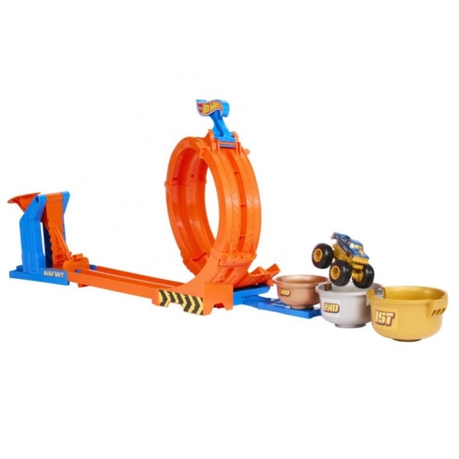 Pista Hot Wheels Monster Trucks con loop e Bigfoot