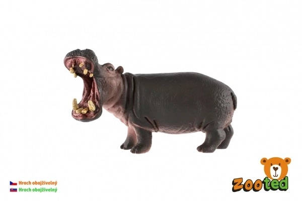 Ippopotamo Anfibio Giocattolo Plastica 11cm