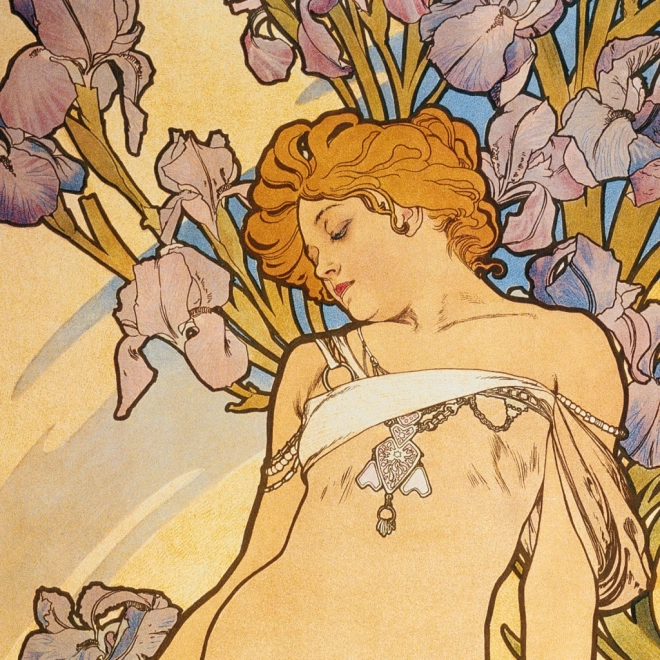 Calendario per appunti Alfons Mucha 2026