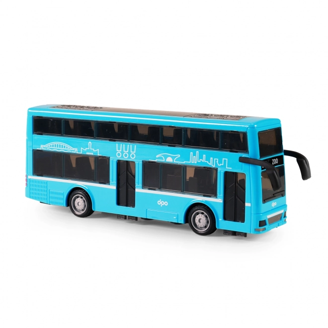 Autobus Doubledecker Blu 20 cm