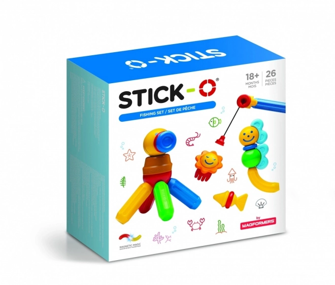 Set da pesca Stick-O con 26 pezzi