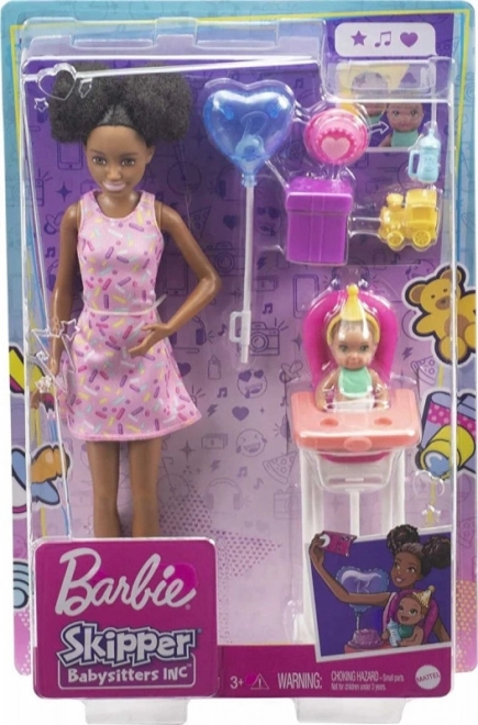 Barbie Skipper Club delle Babysitter Set Seggiolone Mini Compleanno