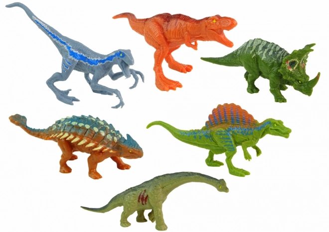 Set di dinosauri colorati 6 pezzi