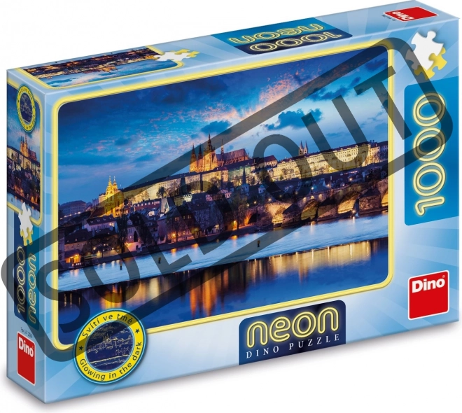 Puzzle neon Pražský Hrad 1000 pezzi