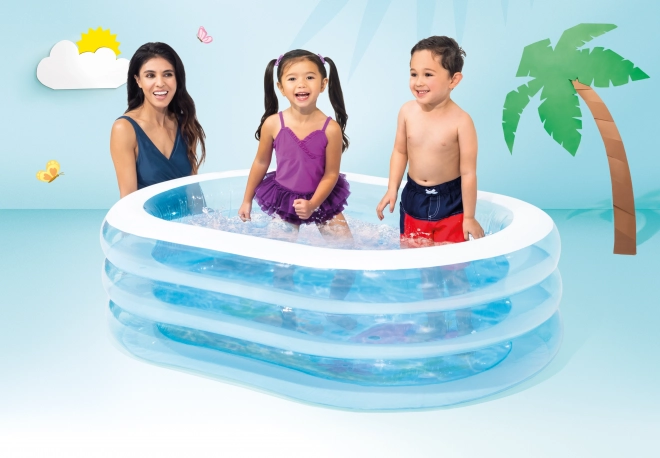 Piscina gonfiabile ovale per bambini da giardino