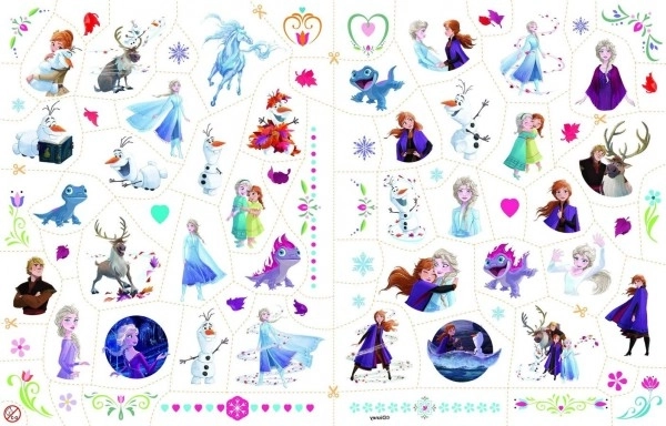 Album da colorare con tatuaggi di Frozen II