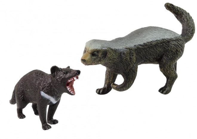 Set di 2 figurine Animali Selvatici - Tasso del miele e Diavolo della Tasmania