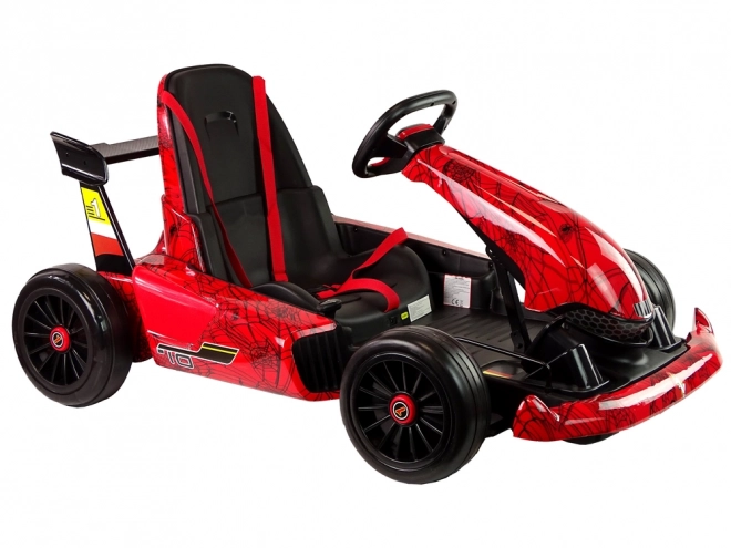 Gokart Spider rosso con vernice