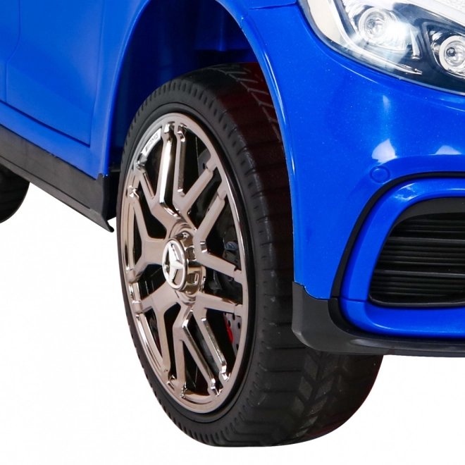 Mercedes Benz GLC63S per bambini Blu + telecomando + trazione 4x4 + MP3 LED + EVA + partenza lenta