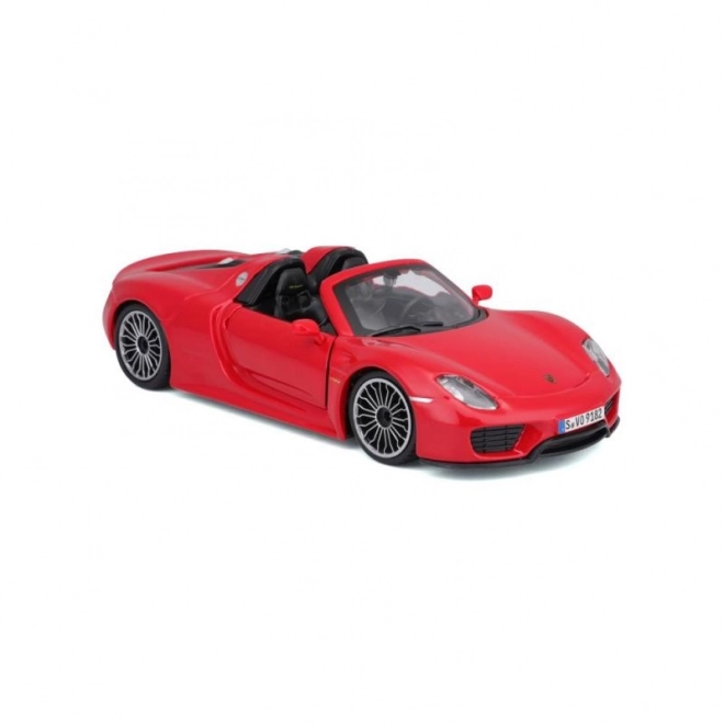 Modellino Porsche 918 Spyder Rosso in scala 1:24 di Bburago