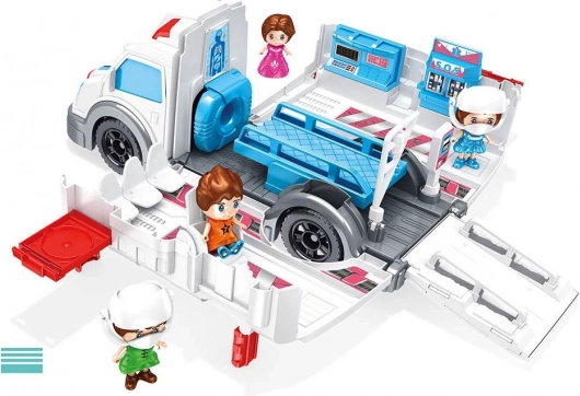 Ambulanza pieghevole con personaggi 30 cm