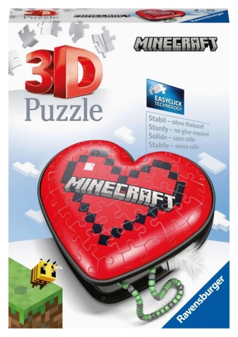 Puzzle 3D Cuore Minecraft