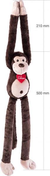 Scimmietta di peluche Coffee - Hug me 70 cm