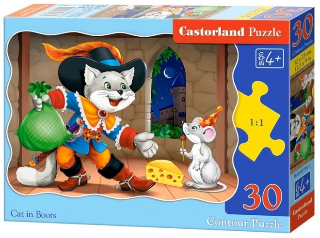 Puzzle 30 pezzi Il gatto con gli stivali