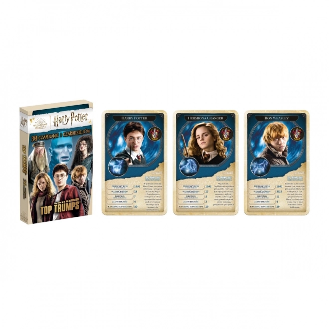 Gioco di carte Top Trumps Harry Potter 30 Streghe e Maghi