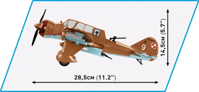 Modello aereo COBI PZL.23 Karaś