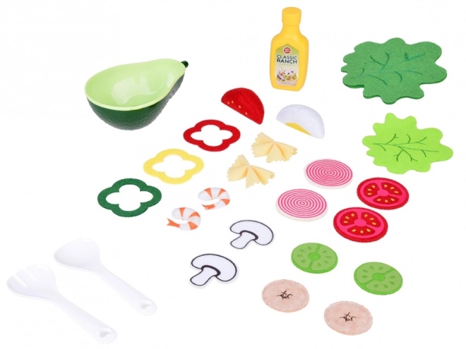 Set per Insalata Giocattolo con Ciotola e Accessori