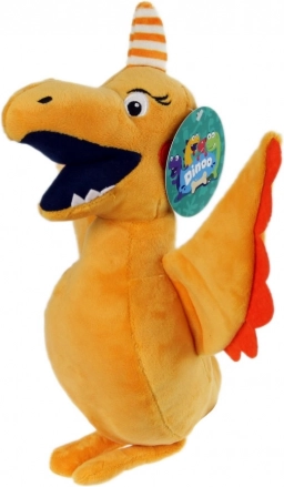 Dinosauro di peluche Dinoo Pterynka gialla