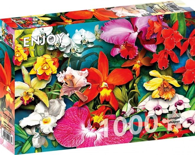 Puzzle giungla di orchidee 1000 pezzi