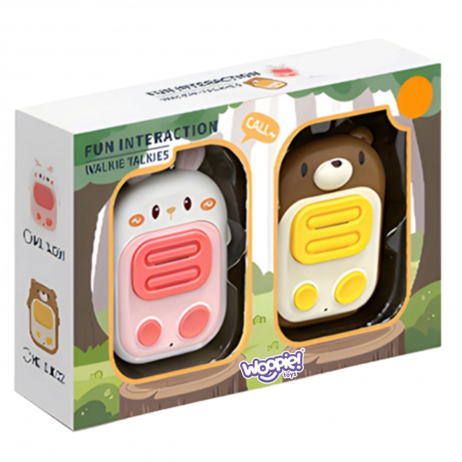 Walkie Talkie Set per Bambini a Forma di Orso e Coniglietto