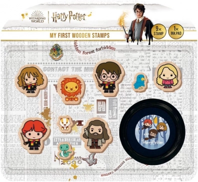 I miei primi timbri HARRY POTTER set in legno 9+1 con tampone