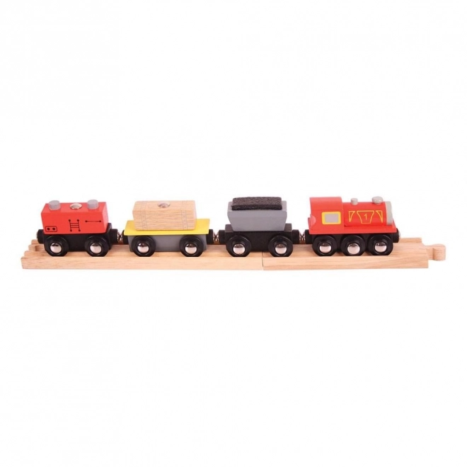 Treno merci con binari Bigjigs Rail