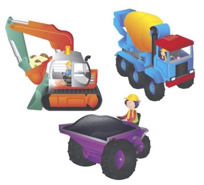 Puzzle gigante da pavimento cantiere