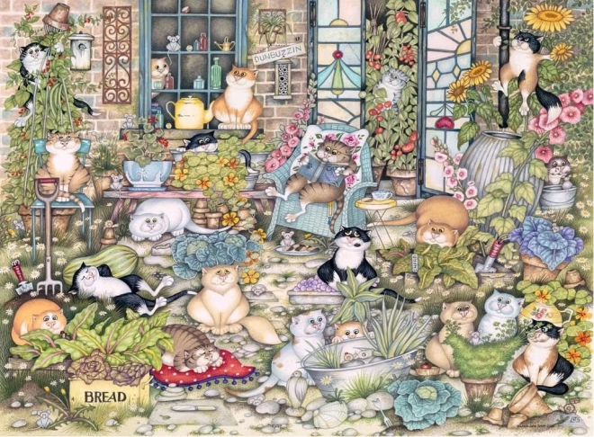 Puzzle Gatti Pazzi Ravensburger - La Vita dei Gatti 500 Pezzi