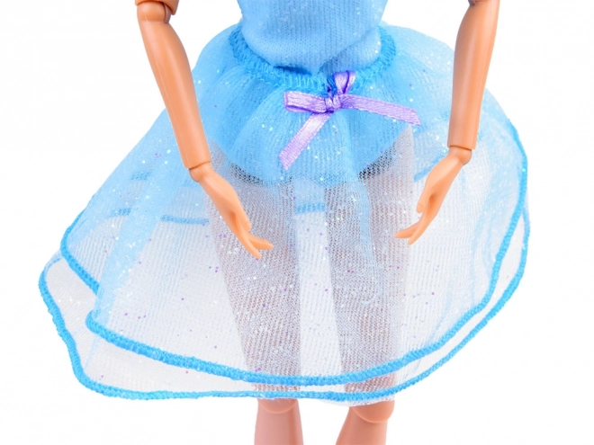 Anlily bambola ballerina in abito blu