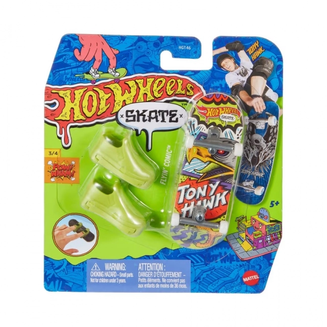 Skateboard Hot Wheels Skate con Tony Hawk e scarpe da dito
