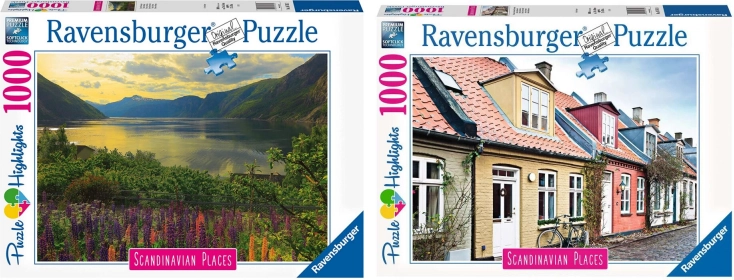 Set di due puzzle 2 × 1000 pezzi RAVENSBURGER