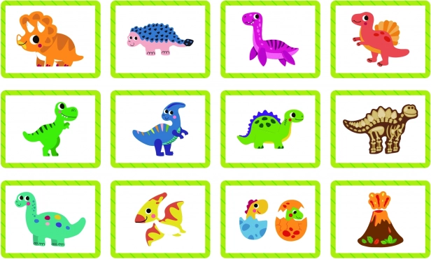 Puzzle magnetico dinosauri di Tooky Toy