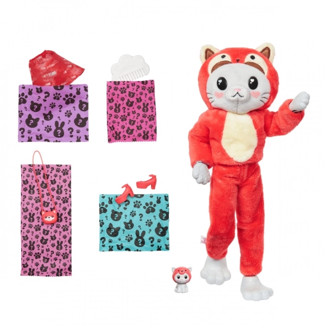 Barbie Cutie Reveal Gatto Panda Rossa