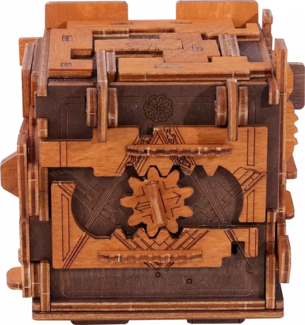 Wooden city puzzle 3D camera escape room