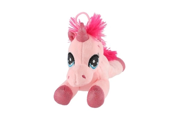 Unicorno Peluche Disteso 18cm