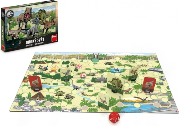 gioco da tavolo per bambini Jurassic World di Dino