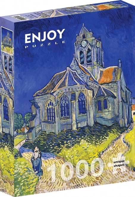 Puzzle Vincent Van Gogh: Chiesa a Auvers-sur-Oise 1000 pezzi